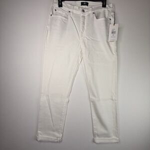 7 for All Mankind Women's Jeans White Josefina Feminine Boyfriend 29